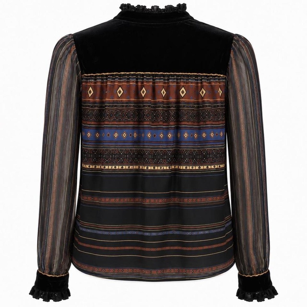 Gucci Silk & Velvet Button Up - Picture 8 of 8